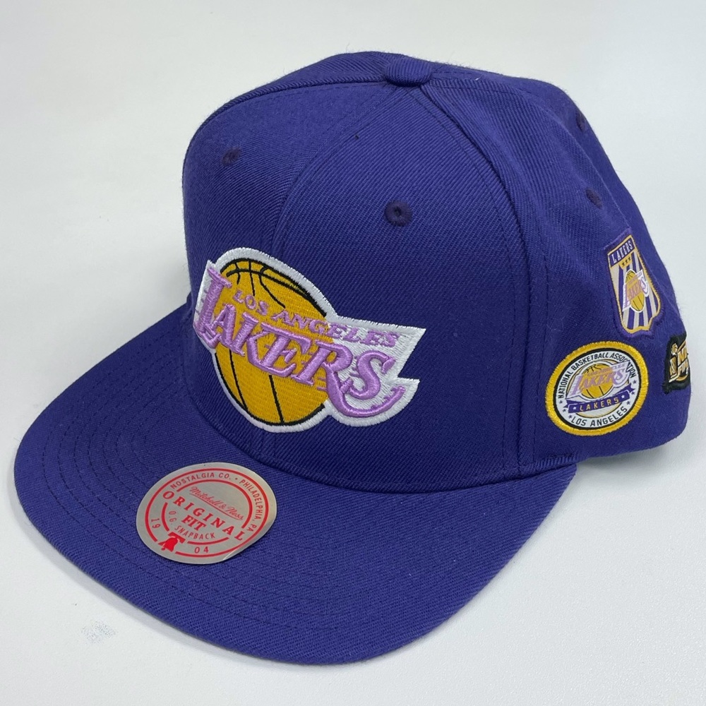 Los Angeles Lakers Snapback Hat Mitchell & Ness NBA Basketball MPLS Finals 2000
